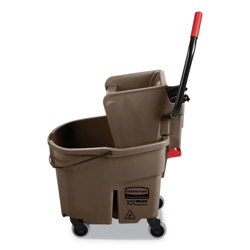 Wavebrake 2.0 Bucket/wringer Combos, Side-press, 35 Qt, Plastic, Brown - Image 2