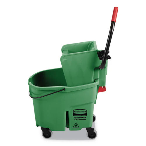 Wavebrake 2.0 Bucket/wringer Combos, Side-press, 35 Qt, Plastic, Green - Image 3