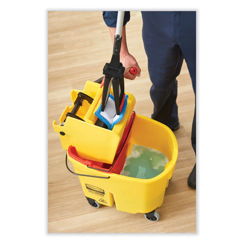 Wavebrake 2.0 Bucket/wringer Combos, Side-press, 35 Qt, Plastic, Green - Image 2