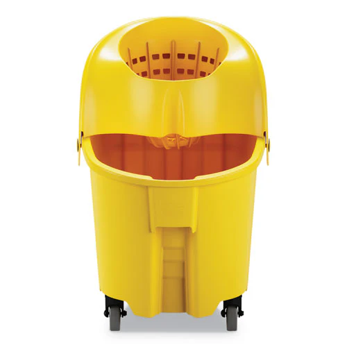 Wavebrake Institution Bucket And Wringer Combos, Down-press, 35 Qt, Plastic, Yellow - Image 2