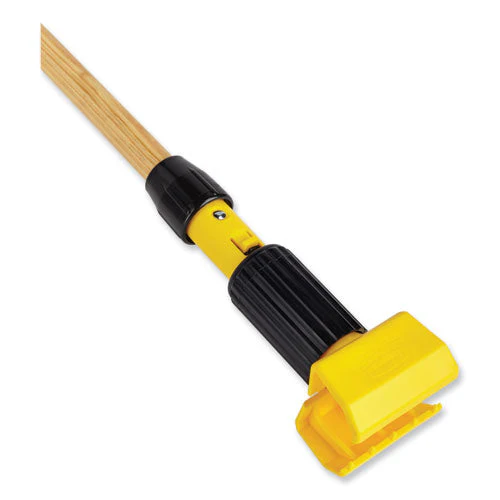 Gripper Hardwood Mop Handle, 1.13" Dia X 60", Natural/yellow - Image 3
