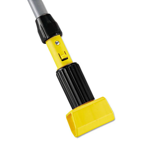 Gripper Vinyl-covered Aluminum Mop Handle, 1.13″ Dia X 60″, Gray/yellow