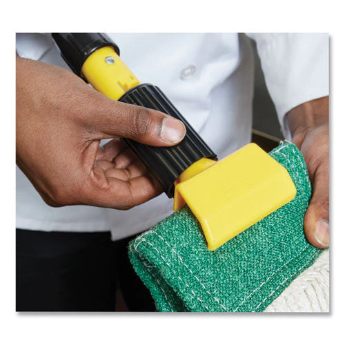Fiberglass Gripper Mop Handle, 1" Dia X 60", Gray/yellow - Image 3