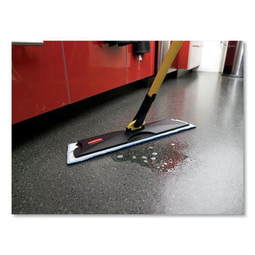 Economy Wet Mopping Pad, Microfiber, 18", Blue - Image 2