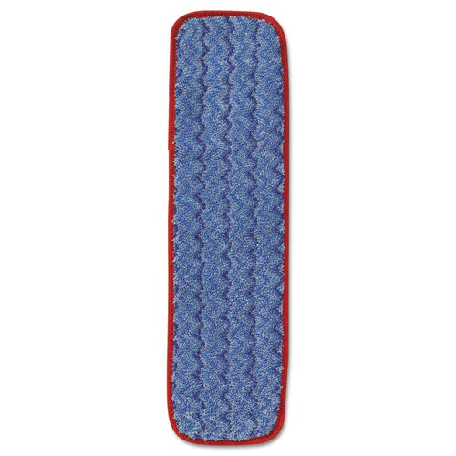 Microfiber Wet Mopping Pad, 18.5" X 5.5" X 0.5", Red - Image 1