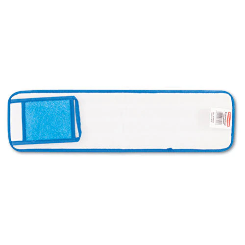 Microfiber Wet Room Pads, 24 In. Long, Split Nylon/polyester Blend, Blue - Image 1