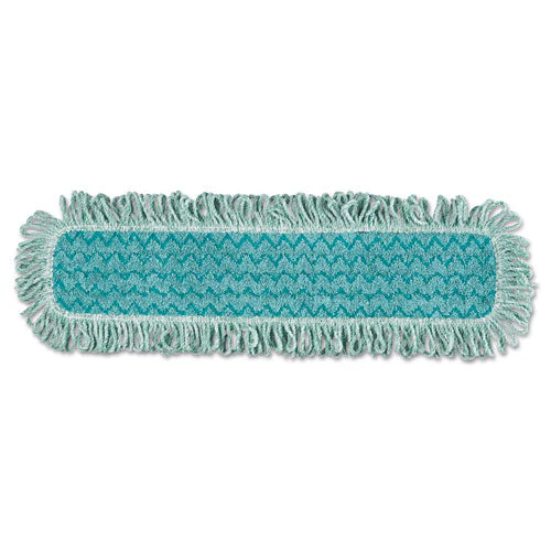 Hygen Microfiber Fringed Dust Mop Pad, 24w X 9d, Green - Image 1