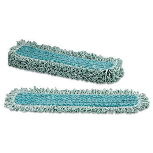 Hygen Microfiber Fringed Dust Mop Pad, 24w X 9d, Green - Image 2