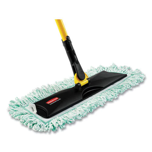 Hygen Dry Dusting Mop Heads With Fringe, 36", Microfiber, Green - Image 2