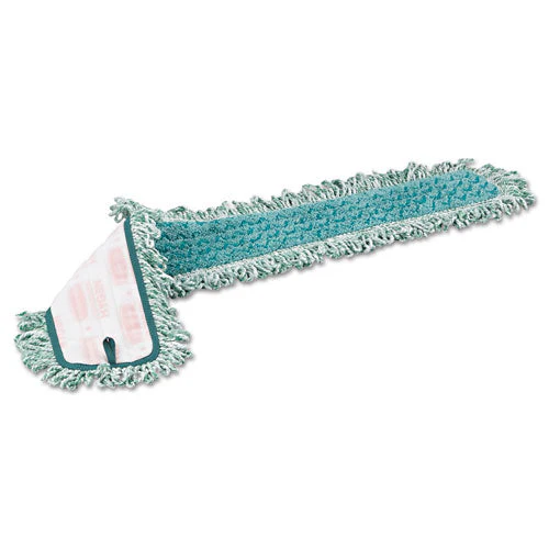 Hygen Dry Dusting Mop Heads With Fringe, 36", Microfiber, Green - Image 3