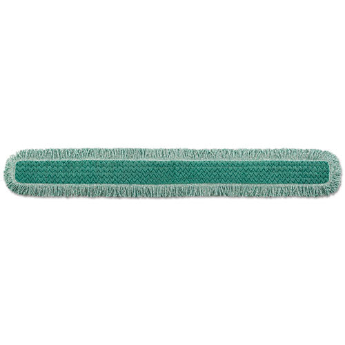 Hygen Dust Mop Heads With Fringe, Green, 60 In., Microfiber, Cut-end - Image 1