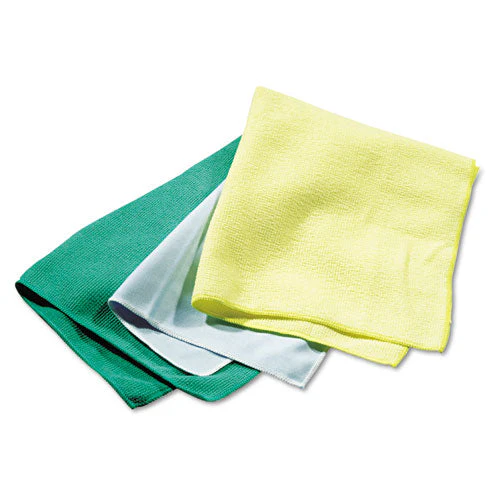 Reusable Cleaning Cloths, Microfiber, 16 X 16, Yellow, 12/carton - Image 2