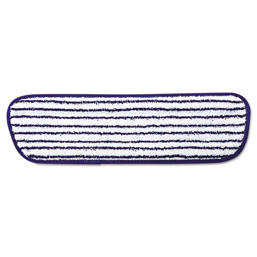 Microfiber Finish Pad, 18 X 5.5, Blue/white, 6/box - Image 1