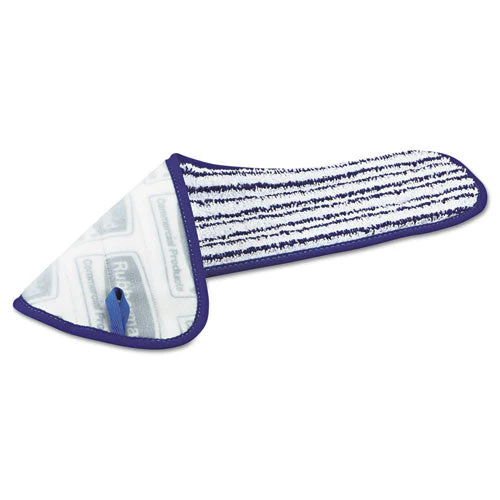 Microfiber Finish Pad, 18 X 5.5, Blue/white, 6/box - Image 2