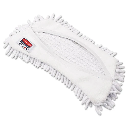 Hygen Flexi Frame Damp Mop Covers, Microfiber, White, 8.9 X 5.9 - Image 1