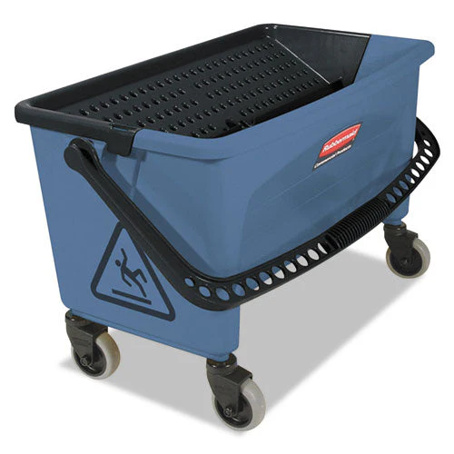 Microfiber Finish Bucket, With Lid, 3 Gal, Blue - Image 1