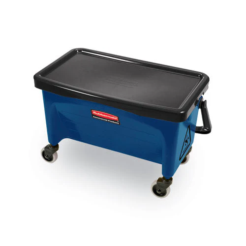 Microfiber Finish Bucket, With Lid, 3 Gal, Blue - Image 2
