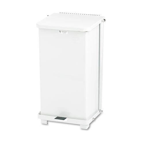 Defenders Heavy-duty Steel Step Can, 6.5 Gal, Steel, White - Image 1