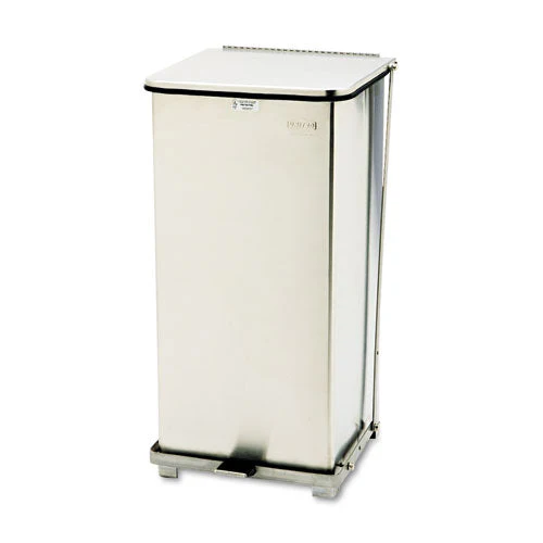 Defenders Heavy-duty Steel Step Can, 13 Gal, Steel, Stainless Steel - Image 1