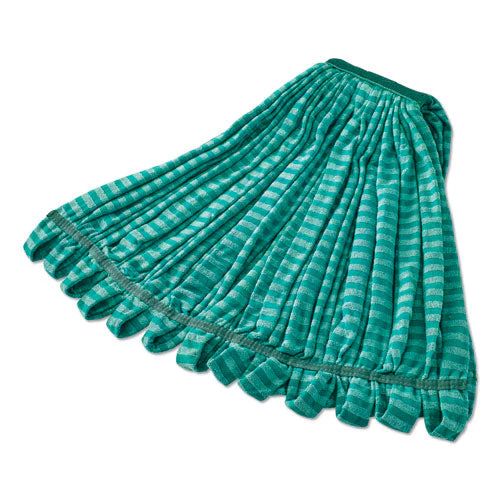 Microfiber Tube Wet Mop, Microfiber, 1" Headband, Green - Image 1