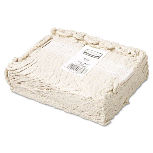 Economy Cut-end Cotton Wet Mop Head, 20oz, 1" Band, White, 12/carton - Image 2