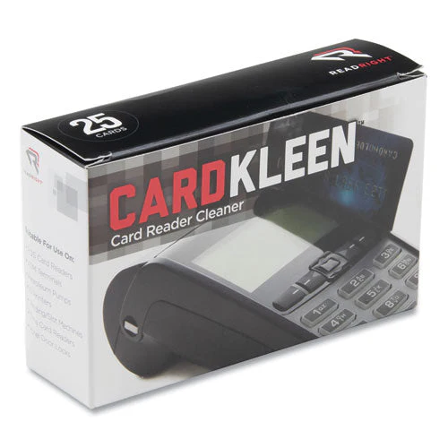 Cardkleen Presaturated Magnetic Head Cleaning Cards, 3 3/8" X 2 1/8", 25/box - Image 1