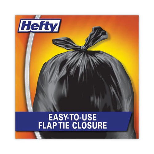 Easy Flaps Trash Bags, 30 Gal, 0.85 Mil, 30" X 33", Black, 40 Bags/box, 6 Boxes/carton - Image 3