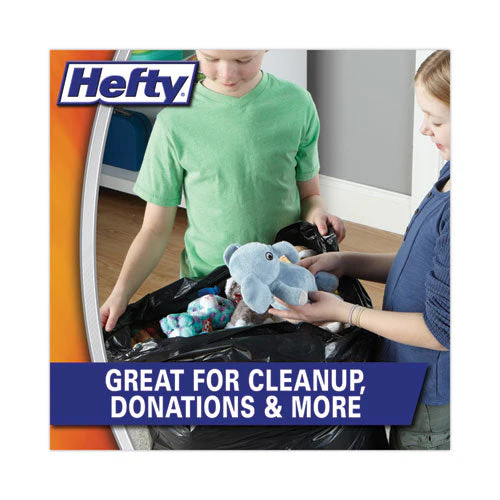 Easy Flaps Trash Bags, 30 Gal, 0.85 Mil, 30" X 33", Black, 40 Bags/box, 6 Boxes/carton - Image 2