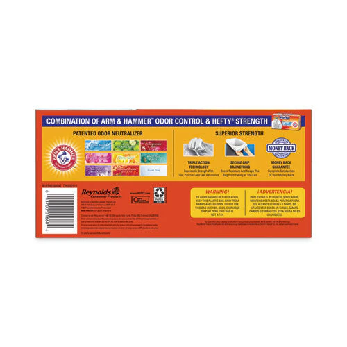 Ultra Strong Tall Kitchen And Trash Bags, 13 Gal, 0.9 Mil, 23.75" X 24.88", White, 40 Bags/box, 6 Boxes/carton - Image 3
