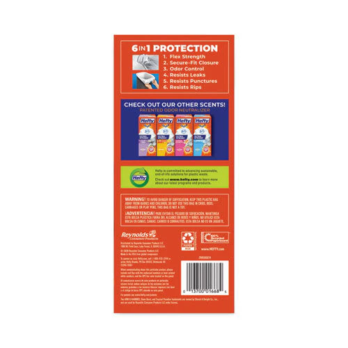 Ultra Strong Tall Kitchen And Trash Bags, 13 Gal, 0.9 Mil, 23.75" X 24.88", White, 40/box - Image 3