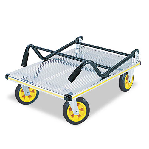Stow-away Platform Truck, 1,000 Lb Capacity, 24 X 39 X 40, Aluminum/black - Image 2