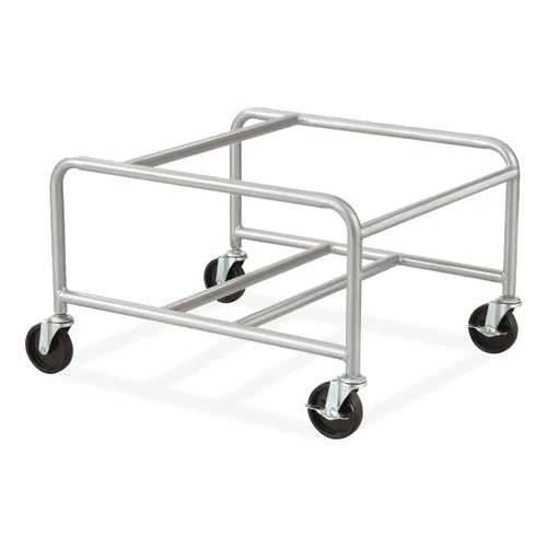 Sled Base Stack Chair Cart, Metal, 500 Lb Capacity, 23.5" X 27.5" X 17", Silver, Ships In 1-3 Business Days - Image 1