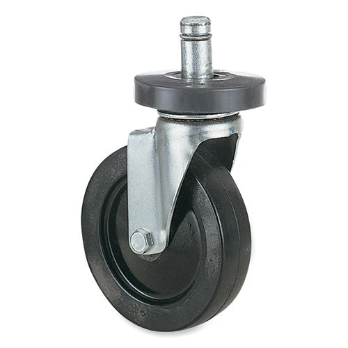 Caster Kit For Safco Task Master Industrial Shelving Units, Black, 4/set (2 Locking), Ships In 1-3 Business Days - Image 1