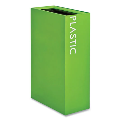 Mixx Recycling Center Rectangular Receptacle, 29 Gal, Steel, Green, Ships In 1-3 Business Days - Image 1