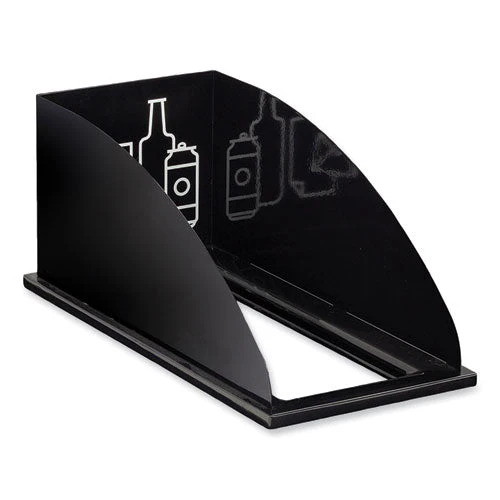 Mixx Recycling Center Lid, Topper Style, 9.87w X 19.87d X 0.62h, Black, Ships In 1-3 Business Days - Image 1