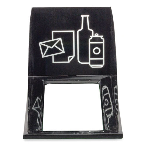 Mixx Recycling Center Lid, Topper Style, 9.87w X 19.87d X 0.62h, Black, Ships In 1-3 Business Days - Image 3