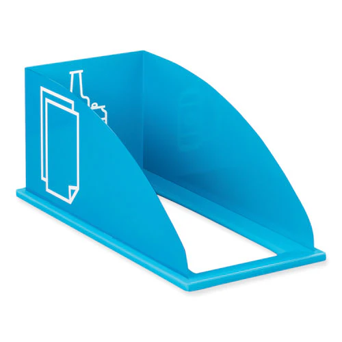 Mixx Recycling Center Lid, Topper Style, 9.87w X 19.87d X 0.62h, Blue, Ships In 1-3 Business Days - Image 1