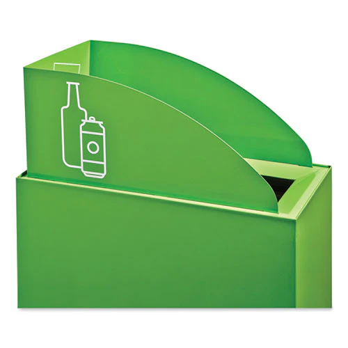 Mixx Recycling Center Lid, Topper Style, 9.87w X 19.87d X 0.62h, Green, Ships In 1-3 Business Days - Image 2