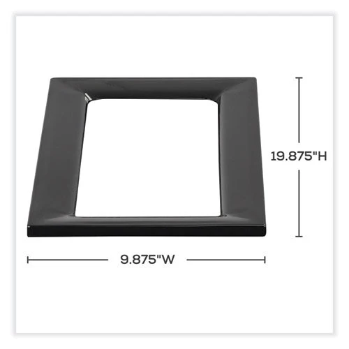 Mixx Recycling Center Lid, 9.87w X 19.87d X 0.62h, Black, Ships In 1-3 Business Days - Image 2