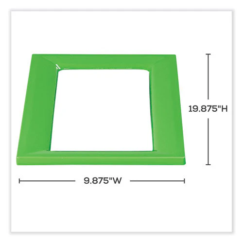 Mixx Recycling Center Lid, 9.87w X 19.87d X 0.82h, Green, Ships In 1-3 Business Days - Image 3