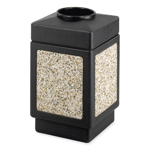 Canmeleon Aggregate Panel Receptacles, Top-open, 38 Gal, Polyethylene, Black, Ships In 1-3 Business Days - Image 1