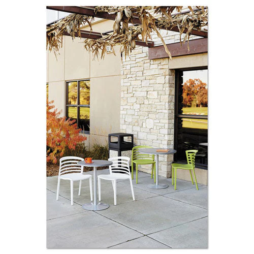 Canmeleon Aggregate Panel Receptacles, Side-open, 38 Gal, Polyethylene, Black - Image 2
