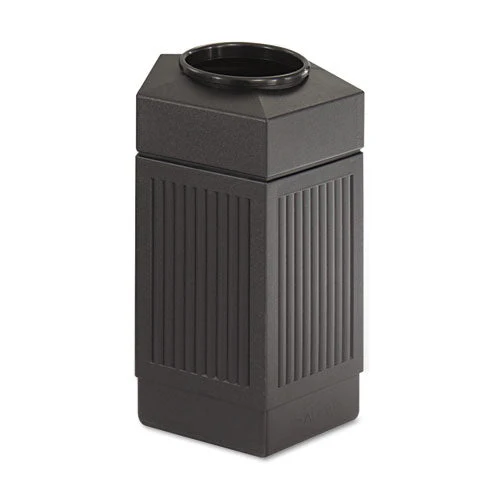 Canmeleon Indoor/outdoor Pentagon Receptacle, 30 Gal, Polyethylene, Black - Image 2