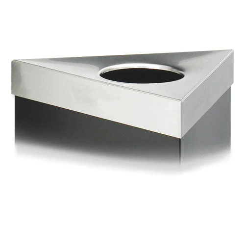 Trifecta Waste Receptacle Lid, No Inscription, 20w X 20d X 3h, Stainless Steel, Ships In 1-3 Business Days - Image 1