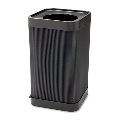 At-your-disposal Top-open Receptacle, 38 Gal, Polyethylene, Black - Image 2