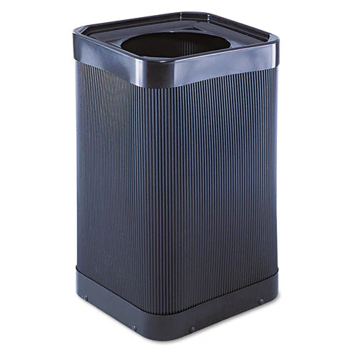At-your-disposal Top-open Receptacle, 38 Gal, Polyethylene, Black - Image 3
