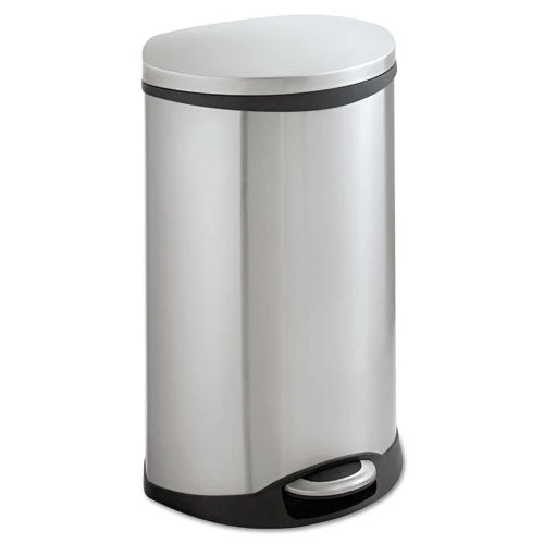 Step-on Medical Receptacle, 12.5 Gal, Steel, Stainless Steel - Image 1