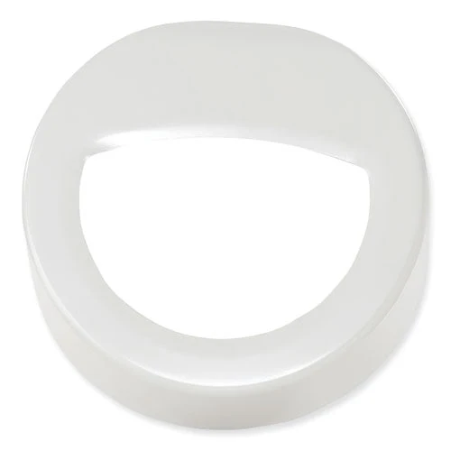 Open Top Round Waste Receptacle, 30 Gal, Steel, White, Ships In 1-3 Business Days - Image 2