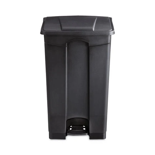Large Capacity Plastic Step-on Receptacle, 23 Gal, Plastic, Black - Image 3