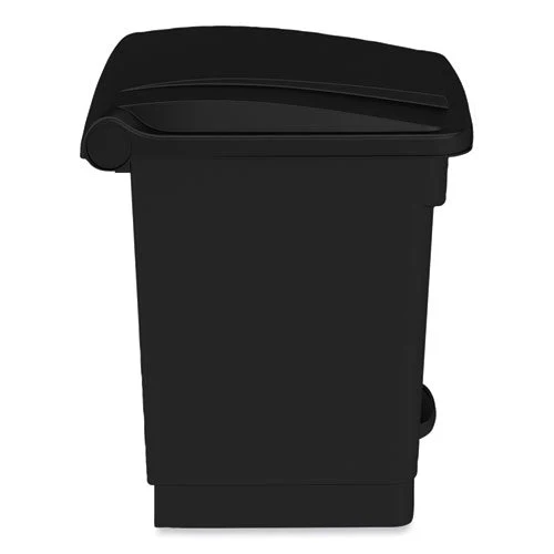 Plastic Step-on Receptacle, 20 Gal, Metal, Black, Ships In 1-3 Business Days - Image 3